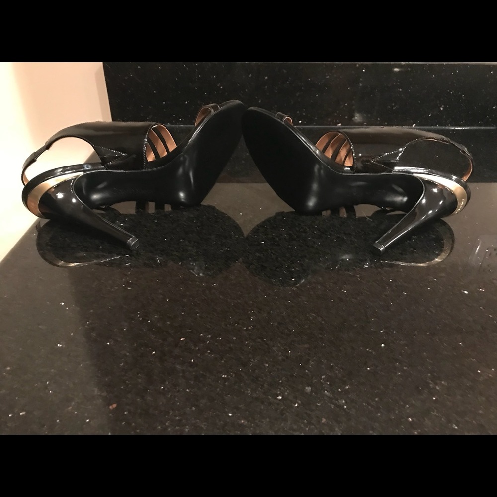 Calvin Klein strapped stiletto Black 8M - Picture 2 of 5